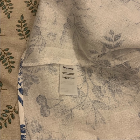 Reformation Bridgton Linen Dress Corsica - Picture 7 of 8